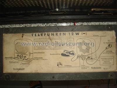 12W/ES; Telefunken (ID = 1049644) Radio