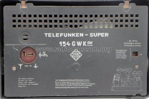 154GWK ; Telefunken (ID = 1536224) Radio