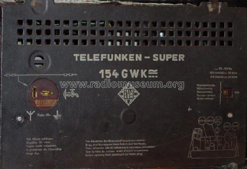 154GWK ; Telefunken (ID = 3835) Radio