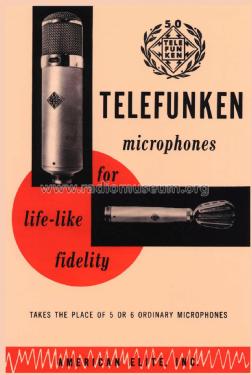 Condenser Microphone 201M; Telefunken (ID = 1824808) Microphone/PU