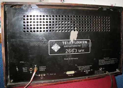 2663WK; Telefunken (ID = 676059) Radio