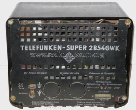 2B54GWK; Telefunken (ID = 639212) Radio