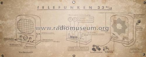 33GLE ; Telefunken (ID = 2193650) Radio