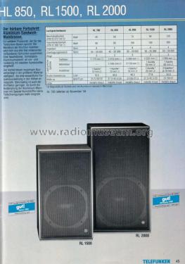 3-Way Speaker System RL 1500; Telefunken (ID = 1899669) Speaker-P