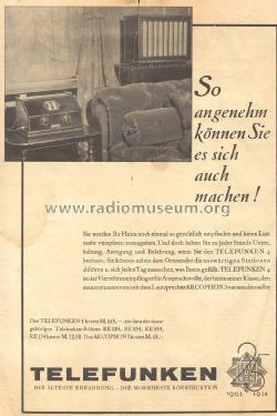 4A ; Telefunken (ID = 1131927) Radio