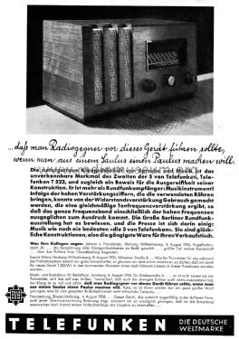 523WL ; Telefunken (ID = 3108702) Radio