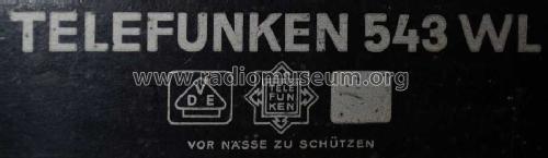 543WL ; Telefunken (ID = 1398212) Radio