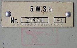 5 Watt-Sender b 5W-S.b ; Telefunken (ID = 202394) Mil Tr