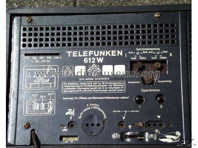 612W ; Telefunken (ID = 15857) Radio