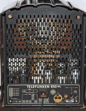 650WL ; Telefunken (ID = 608759) Radio