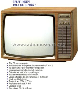 804/27 ; Telefunken (ID = 3010994) Televisore