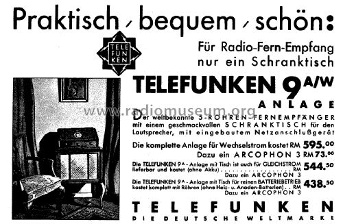 9A ; Telefunken (ID = 2796401) Radio