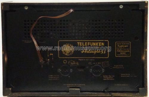 Adagio Allstrom Super 53 GW; Telefunken (ID = 1171276) Radio