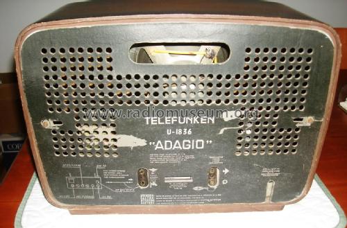 Adagio U-1836-E; Telefunken (ID = 2087311) Radio