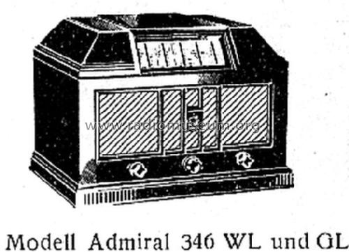 Admiral 346GL-110V ; Telefunken (ID = 1508461) Radio