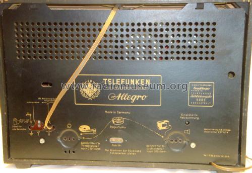 Allegro ; Telefunken (ID = 2298621) Radio