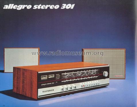 allegro stereo 301; Telefunken (ID = 2087394) Radio