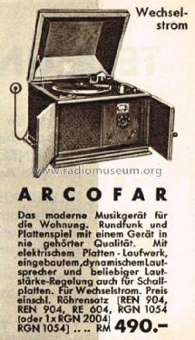 Arcofar 1000 - T1000W; Telefunken (ID = 1548428) Radio