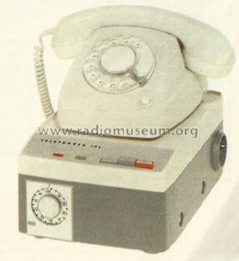 Automatischer Telefon-Anrufbeantworter T104; Telefunken (ID = 1563154) Telephony