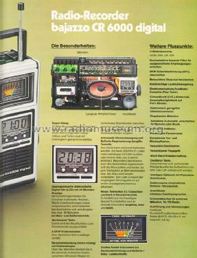 Bajazzo CR6000 Digital; Telefunken (ID = 760460) Radio