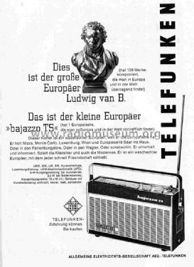 Bajazzo TS-3611M; Telefunken (ID = 743256) Radio