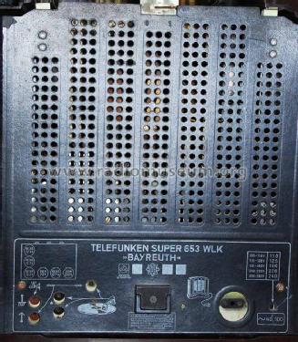 Bayreuth 653WLK ; Telefunken (ID = 608339) Radio