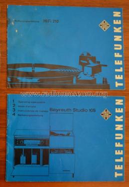 Bayreuth Studio 105; Telefunken (ID = 3024964) Radio