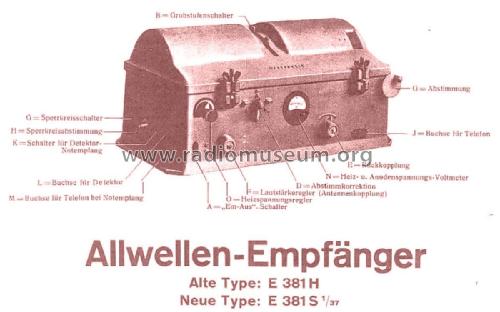 E381 SM / Spez.860 Bs 'Brotkiste / Brotkasten' ; Telefunken (ID = 1878839) Commercial Re