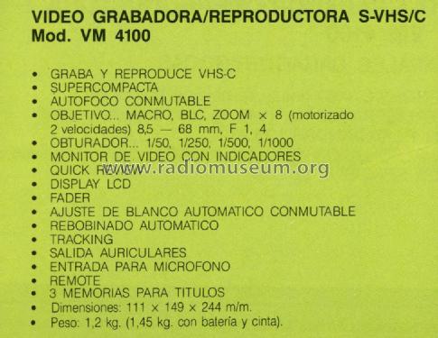 Camera Recorder S-VHSVM 4100; Telefunken (ID = 3011032) TV-studio