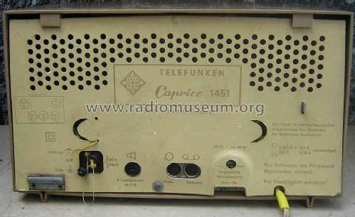 Caprice 1451; Telefunken (ID = 648070) Radio