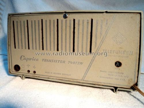 Caprice 7481TW; Telefunken (ID = 1429316) Radio