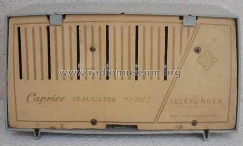 Caprice Transistor 72 712T; Telefunken (ID = 3021560) Radio