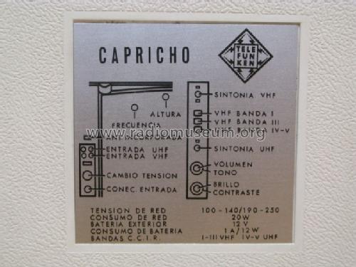 Capricho ; Telefunken (ID = 1531898) Television