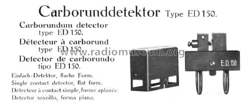 Carborund-Detektor ED150; Telefunken (ID = 235499) Radio part