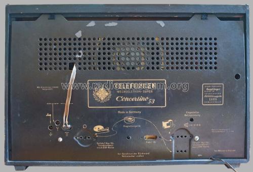 Concertino 53W; Telefunken (ID = 3122463) Radio