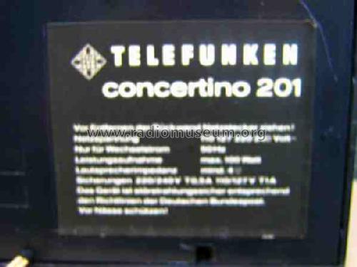 Concertino HiFi 201; Telefunken (ID = 494811) Radio