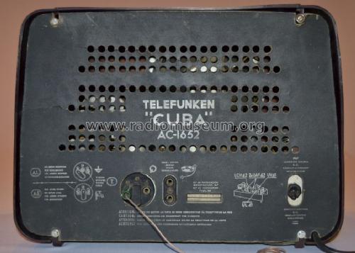 Cuba 1652-AC; Telefunken (ID = 1617481) Radio