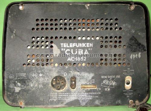 Cuba 1652-AC; Telefunken (ID = 2071972) Radio