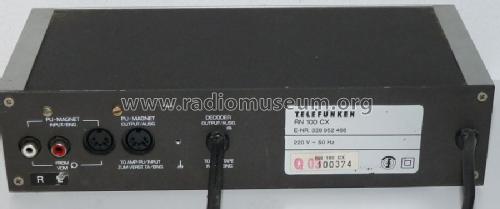 CX Decoder RN100CX; Telefunken (ID = 800777) Ampl/Mixer