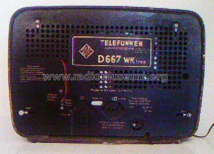 D667WK trop; Telefunken (ID = 174196) Radio