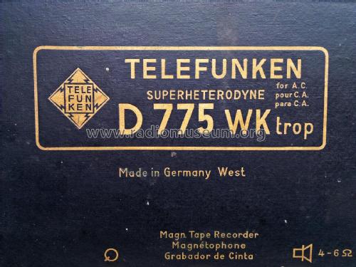 D775WK Trop; Telefunken (ID = 1752703) Radio