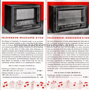 Die 1939er Telefunken Weltempfänger Druckschrift 9/2103; Telefunken (ID = 3121991) Paper