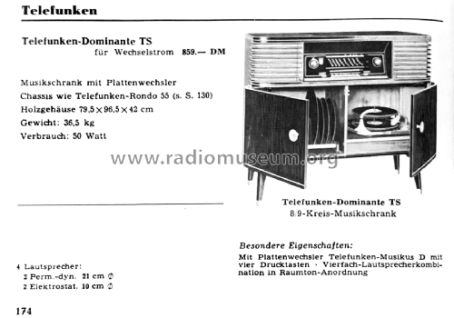 Dominante TS ; Telefunken (ID = 2585293) Radio