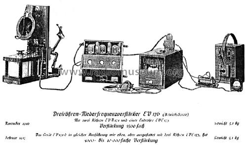 Dreiröhren-Niederfrequenzverstärker EV176; Telefunken (ID = 1062802) Ampl/Mixer