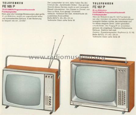 FE187P; Telefunken (ID = 981572) Television