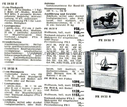 FE19/53T; Telefunken (ID = 2916871) Fernseh-E