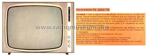 FE2000TR; Telefunken (ID = 2923034) Television