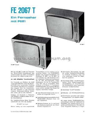 FE2067T; Telefunken (ID = 2070826) Televisión