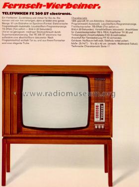 FE269St electronic; Telefunken (ID = 980129) Television