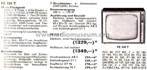 FE334T; Telefunken (ID = 2920335) Televisore